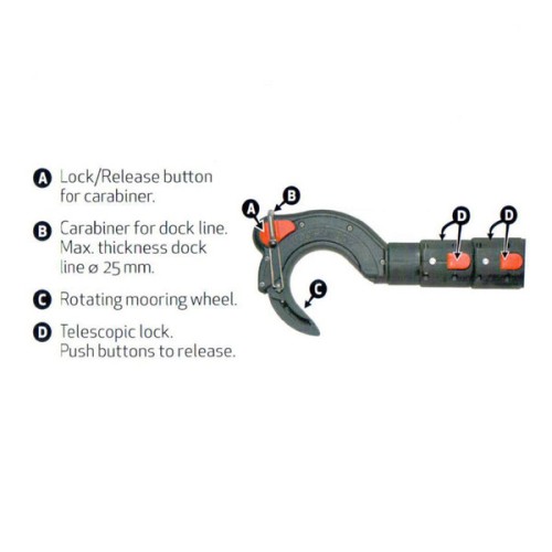 Robship Uitschuifb. pick-up haak 101-180cm