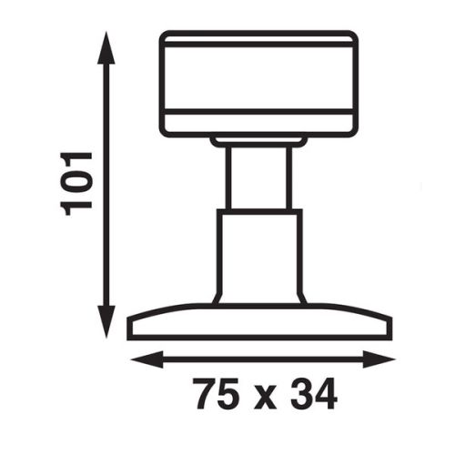 Batsystem Toplantaarn LED 10 cm 12V