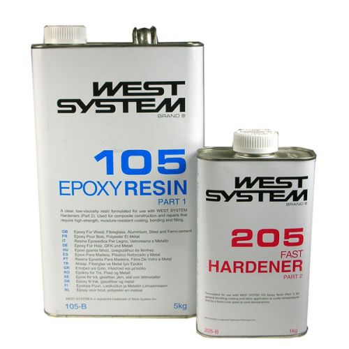 West System Epoxy B Pack 105 Hars + 205 Harder - KOK Watersport